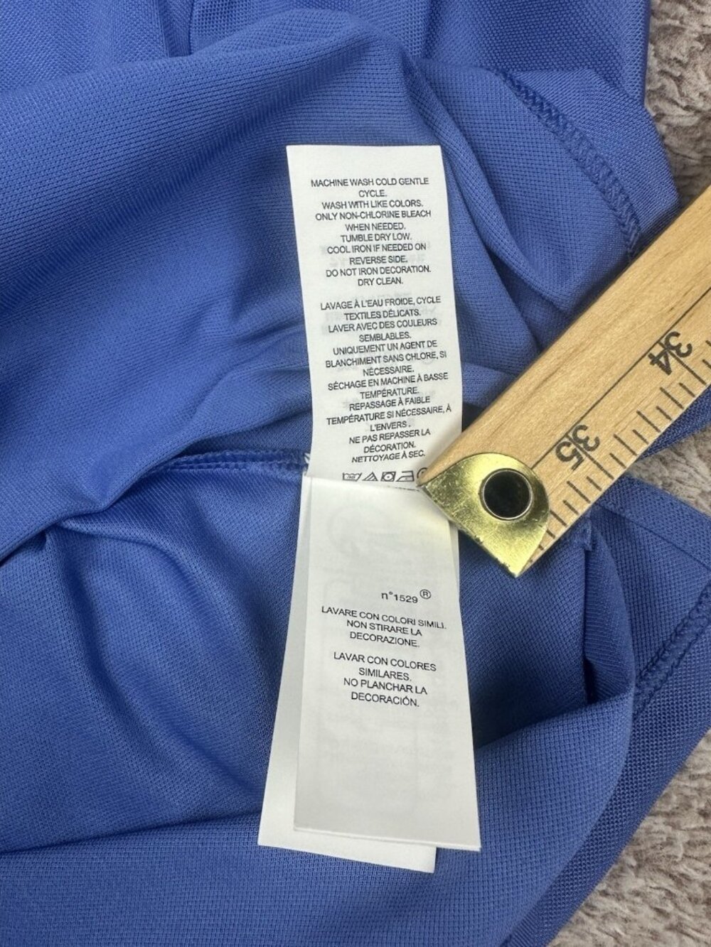 Ralph Lauren RLX Air Tech Pique 1/4 ZIP Tri Color Polo Golf Top Blue Size M New - Picture 14 of 15